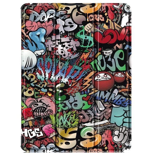 Шкіряний чохол книжка Crazy Horse для OPPO Pad Air 2 (11.4")/ Graffiti 099413 фото