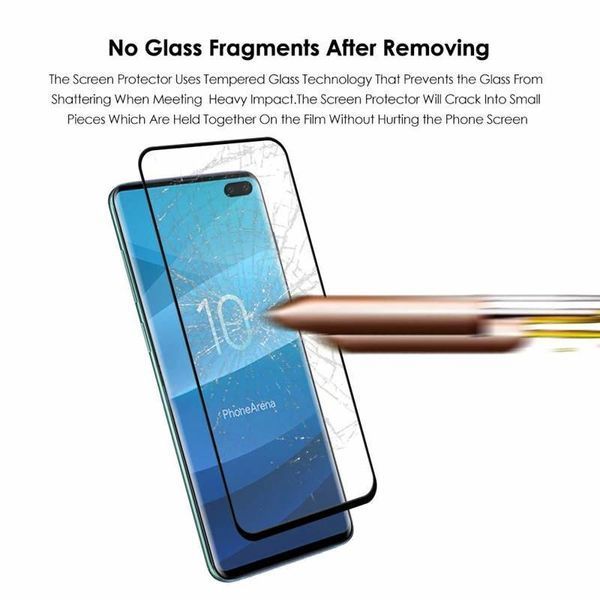 Захисне скло для Samsung Galaxy S10 Plus чорне 054848 фото