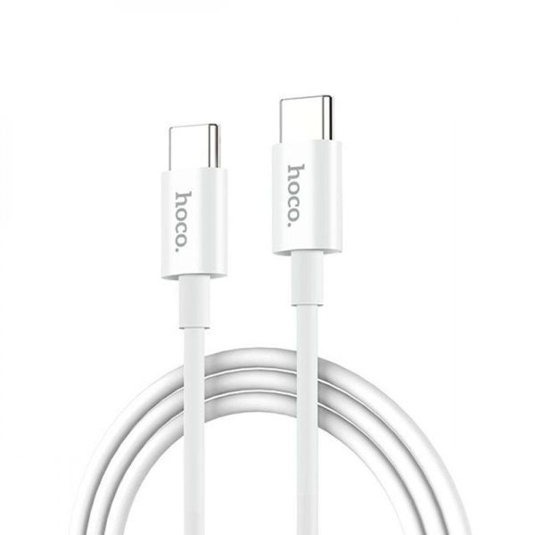 USB кабель Hoco X23 Skilled Type-C to Type-C Cable (1m) (черный и белый) 80622 фото
