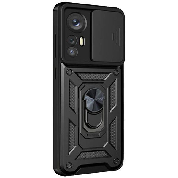 PC + TPU чохол Camshield armor для Xiaomi 12T Pro / чорний 086851 фото