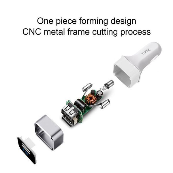 Автомобильная зарядка HOCO Z3 на 2USB (3.1A) (2 цвета) 51125 фото