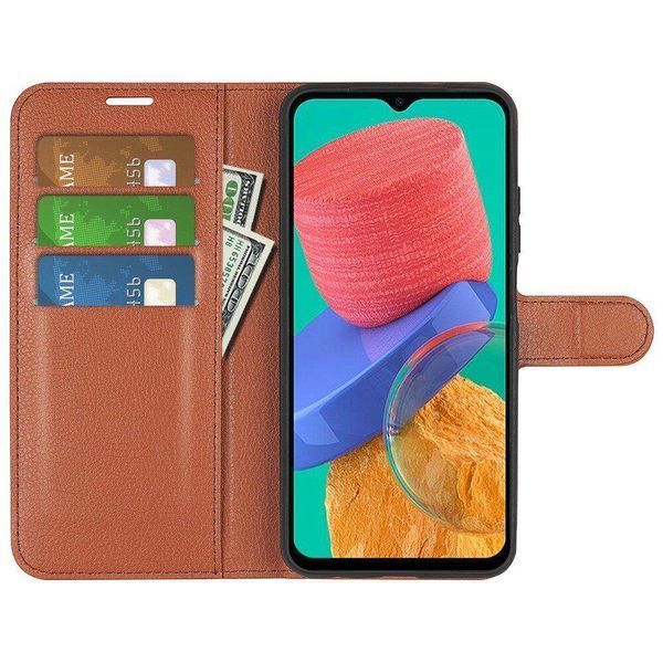 Чохол книжка Lichee для Samsung Galaxy M33 коричневий 089871 фото