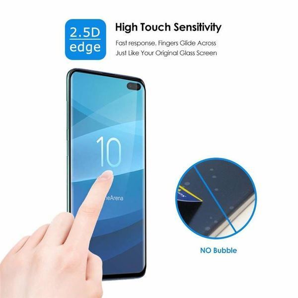 Захисне скло для Samsung Galaxy S10 Plus чорне 054848 фото