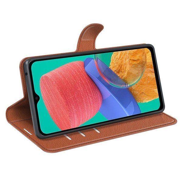 Чохол книжка Lichee для Samsung Galaxy M33 коричневий 089871 фото
