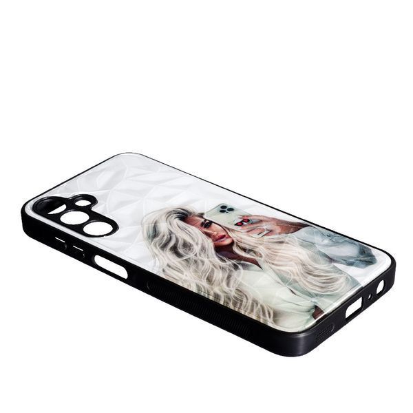 Чехол накладка Prisma Ladies для Samsung Galaxy A15 Girl with Phone 096152 фото