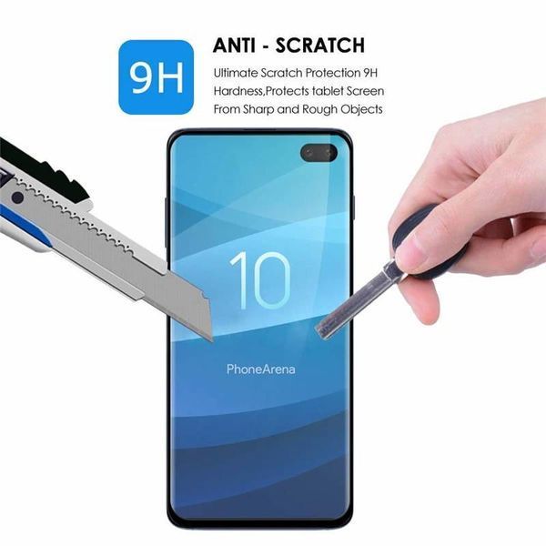 Захисне скло для Samsung Galaxy S10 Plus чорне 054848 фото