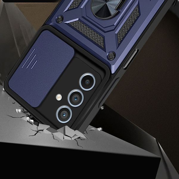 PC + TPU чехол Armor Camshield для Samsung Galaxy A54 / синий 090721 фото