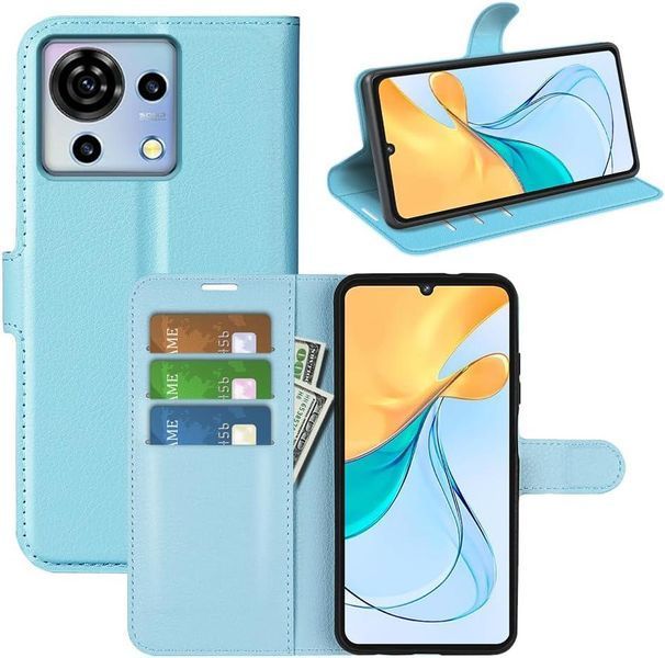 Чохол книжка Lichee для ZTE Blade V50 Vita блакитний 094924 фото