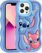 Чехол резиновый Lilo & Stitch case на iPhone 15 Pro Max / голубой 098107 фото 1