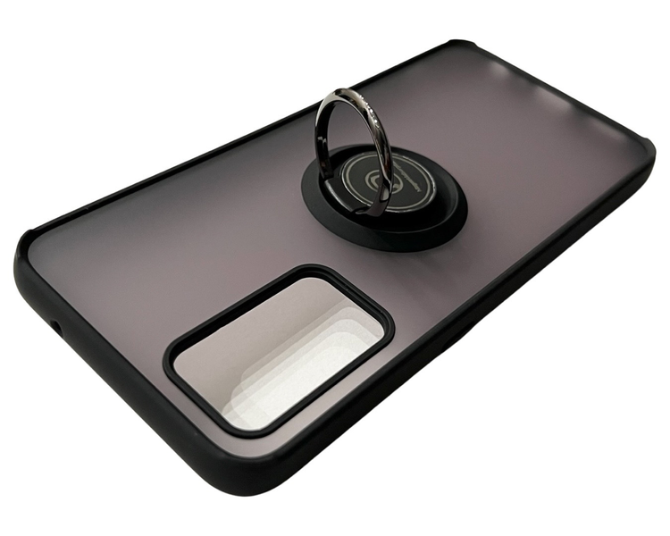TPU чохол накладка Matte Ring Magnit для Realme GT Master (на реалі жт мастило) чорний 086294 фото