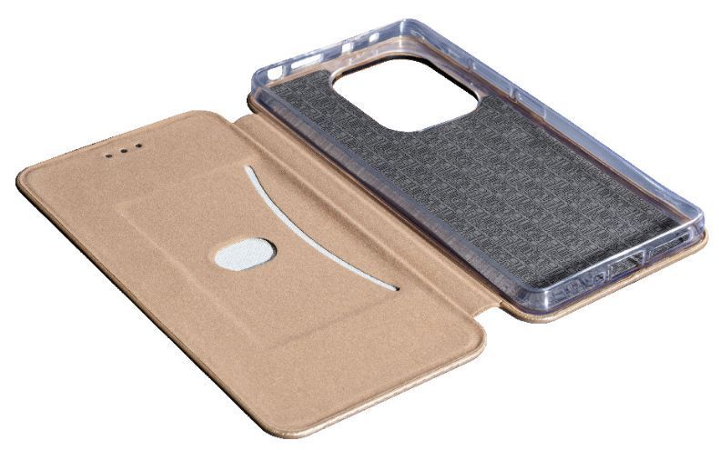 Шкіряний чохол книжка New Book case на Xiaomi Redmi Note 13 Pro (4G) / золотистий 096007 фото