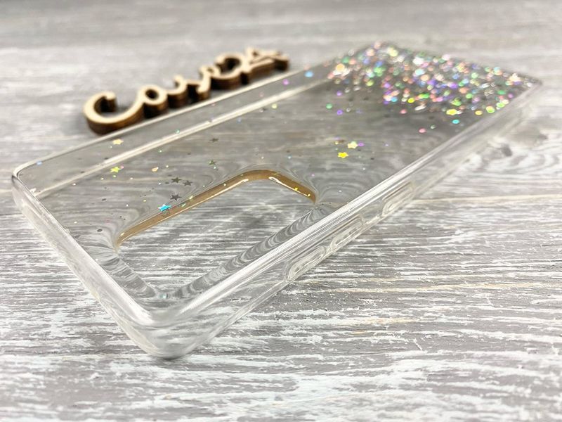 TPU чехол Star Glitter для Samsung Galaxy S20 FE (самсунг с20 фе)прозрачный 084247 фото