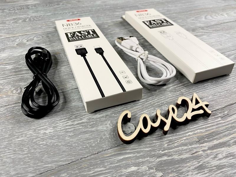 Кабель USB XO NB36 на Lightning (2 кольори) 83784 фото