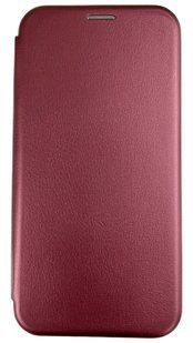 Шкіряний чохол-книжка Elegant book на Samsung Galaxy M53 (5G) / бордовий 087849 фото