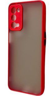TPU чехол накладка Matte Color Case для OPPO A55 красный 83237 фото