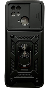 PC + TPU чохол Camshield armor на Poco C40 / чорний 086150 фото