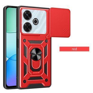 PC + TPU чохол Camshield Armor для Poco M6 (4G) / червоний 097547 фото