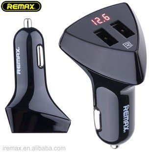 Автомобильная зарядка REMAX Aliens на 2USB (3.4A) RCC208 LCD (2 цвета) 51117 фото