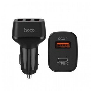 Автомобильная зарядка Hoco Z15A Kuso QC3.0 Type-C 2USB 16443 фото
