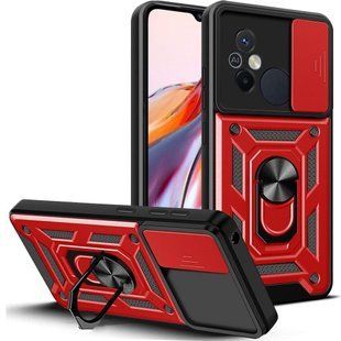 PC + TPU чохол Camshield armor на Xiaomi Redmi 12C / червоний 092864 фото