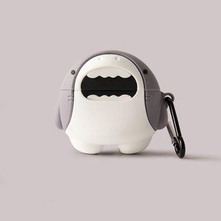 Силіконовий чохол із карабіном для AirPods 4/ Shark 098522 фото