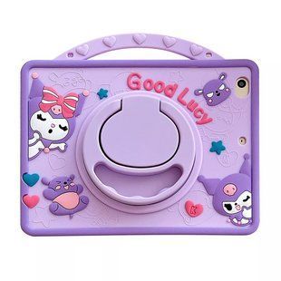 Чохол Happy Case на Apple&nbsp;iPad 10.9" 2022 (10th Gen) / Good Lucy світло-фіолетовий (з ремінцем) 099429 фото
