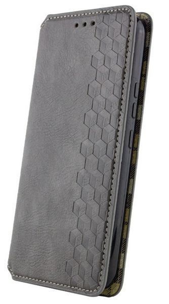 Шкіряний чохол книжка Cubic для Xiaomi Redmi Note 13 Pro (4G) / сірий 201312 фото