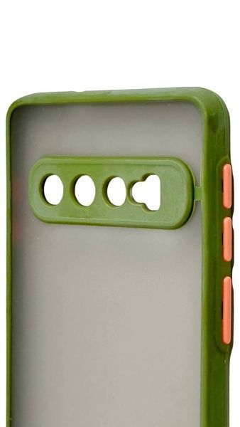 TPU чохол накладка Matte Color Case для Samsung Galaxy S10 світло-зелений 092230 фото