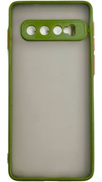 TPU чохол накладка Matte Color Case для Samsung Galaxy S10 світло-зелений 092230 фото