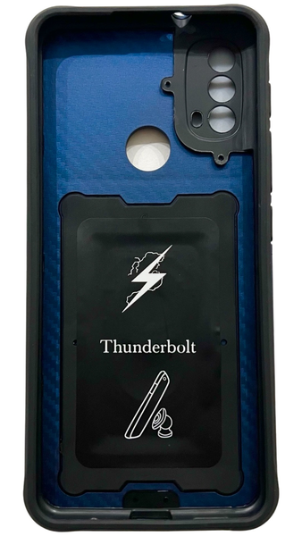 PC + TPU чехол Camshield armor для Motorola E40 (на мото е40) синий 86999 фото