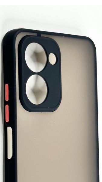 TPU чохол накладка Matte Color Case для Realme C33 чорний 092630 фото