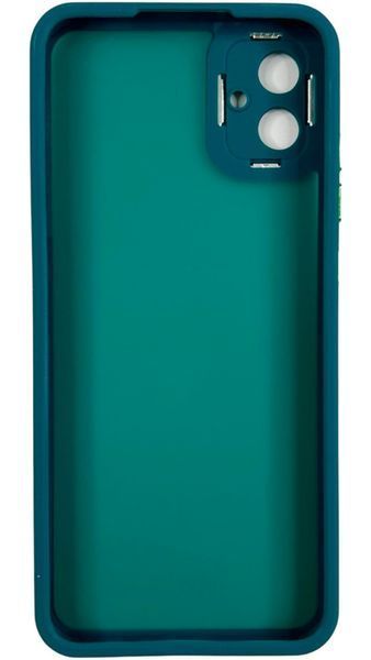 TPU чохол Luxury Metal Lens на Samsung Galaxy A04E (на самсунг а04е) зелений 087649 фото
