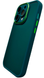 TPU чохол Luxury Metal Lens на iPhone 14 Pro (на айфон 14 про) темно-зелений 086444 фото 3