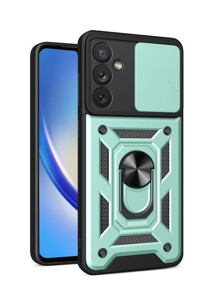 PC + TPU чехол Armor Camshield для Samsung Galaxy A54 / зеленый 090722 фото