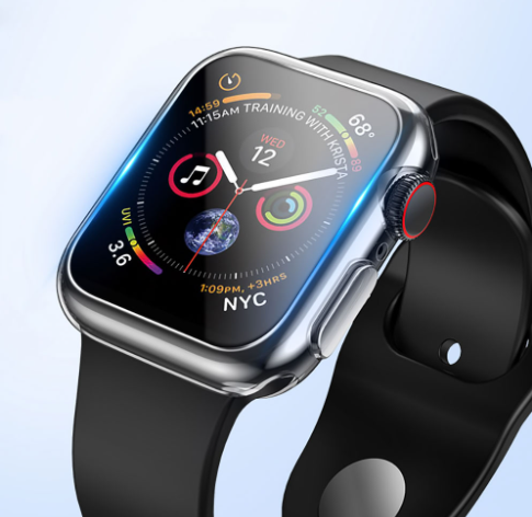 Чехол бампер силиконовый Hoco для Apple Watch 7/8 41mm прозрачный 87800 фото