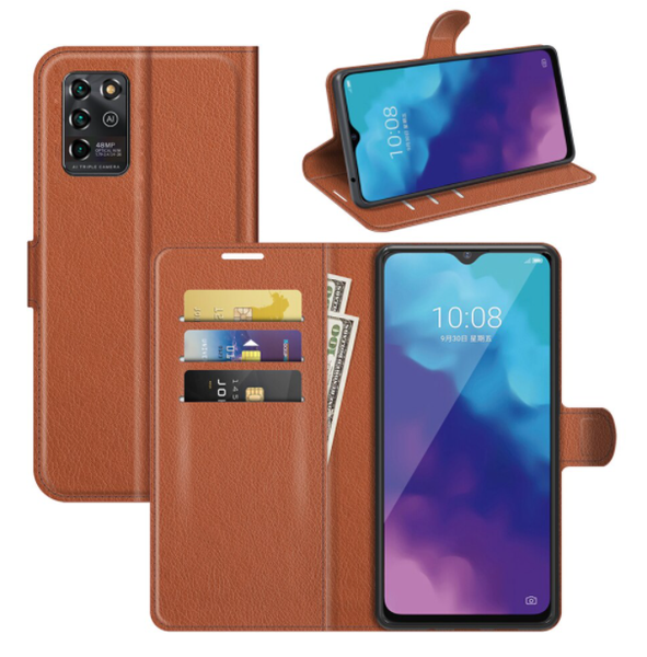 Шкіряний чохол-книжка Lichee для ZTE Blade V30 Vita зелений 089822 фото
