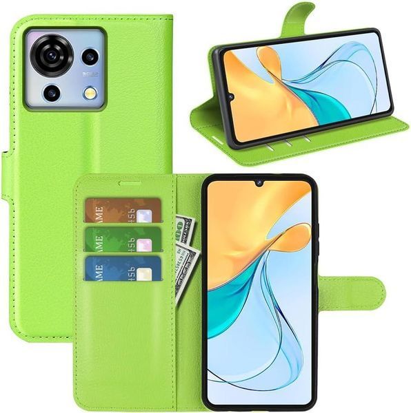 Чохол книжка Lichee для ZTE Blade V50 Vita зелений 094925 фото