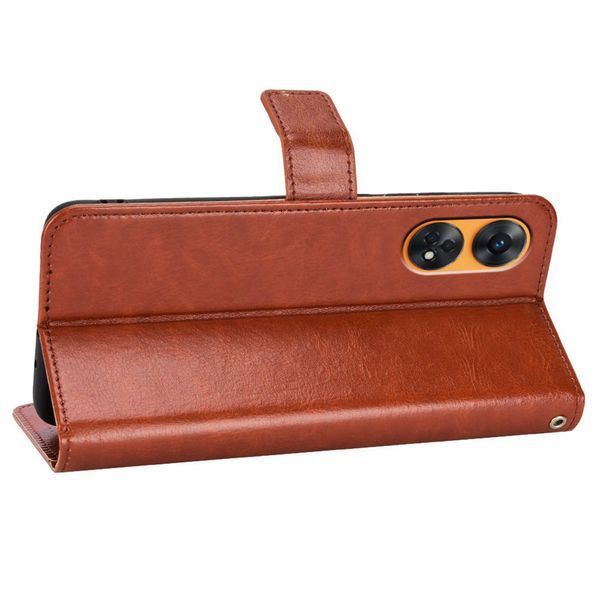 Чохол книжка Book case для OPPO A78 4G коричневий 091273 фото