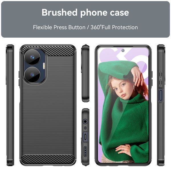 TPU чохол накладка Urban для Realme C55 / червоний 089923 фото