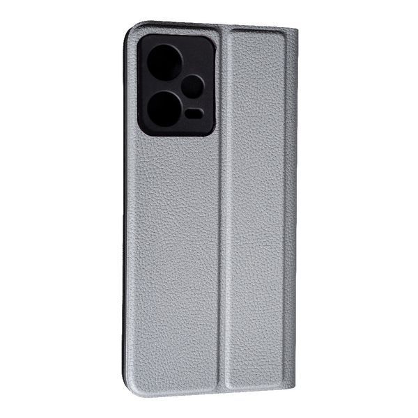 Чохол книжка Fibra case для Xiaomi Redmi Note 12 Pro (5G) / сірий 094445 фото
