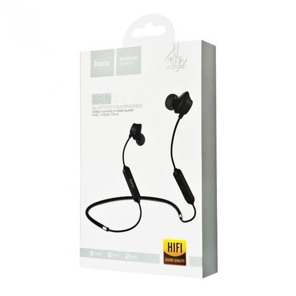 Навушники Hoco ES17 Cool Music Bluetooth (чорні) 16673 фото
