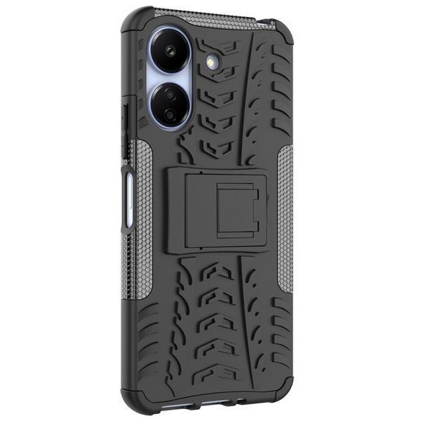PC + TPU чехол Armor для Xiaomi Redmi 13C черный 095596 фото