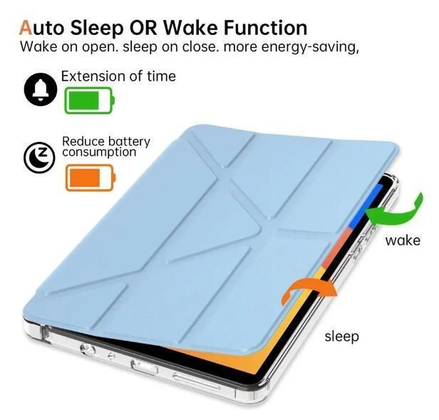 Чохол книжка Transparent Origami на Samsung Galaxy Tab A11 Plus (11") / блакитний 100704 фото