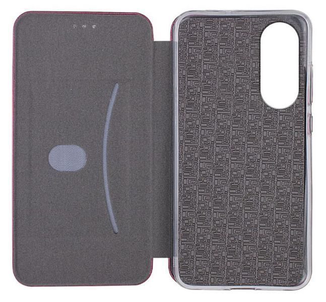 Кожаный чехол книжка Elegant book на Oppo A78 (4G) / бордовый 201973 фото