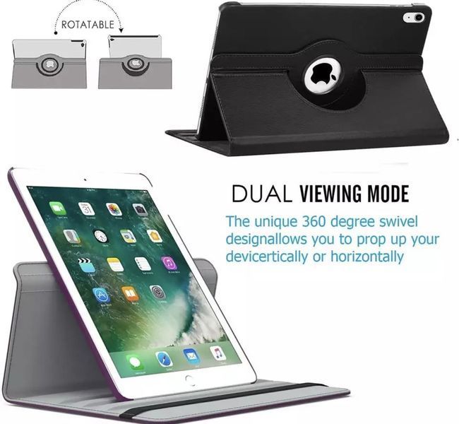 Шкіряний чохол книжка 360 на Apple iPad 11" (A16) 2025 / чорний 100431 фото