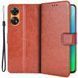 Чохол книжка Book case для OPPO A78 4G коричневий 091273 фото 1