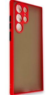 TPU чохол накладка Matte Color Case для Samsung Galaxy S22 Ultra червоний 092181 фото