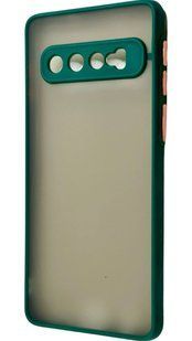 TPU чехол накладка Matte Color Case для Samsung Galaxy S10 темно-зеленый 092231 фото