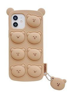 Чохол гумовий Cute Soft Bear на iPhone XR / світло-коричневий 098158 фото