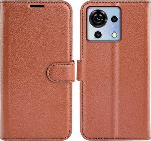 Чохол книжка Lichee для ZTE Blade V50 Vita коричневий 094926 фото